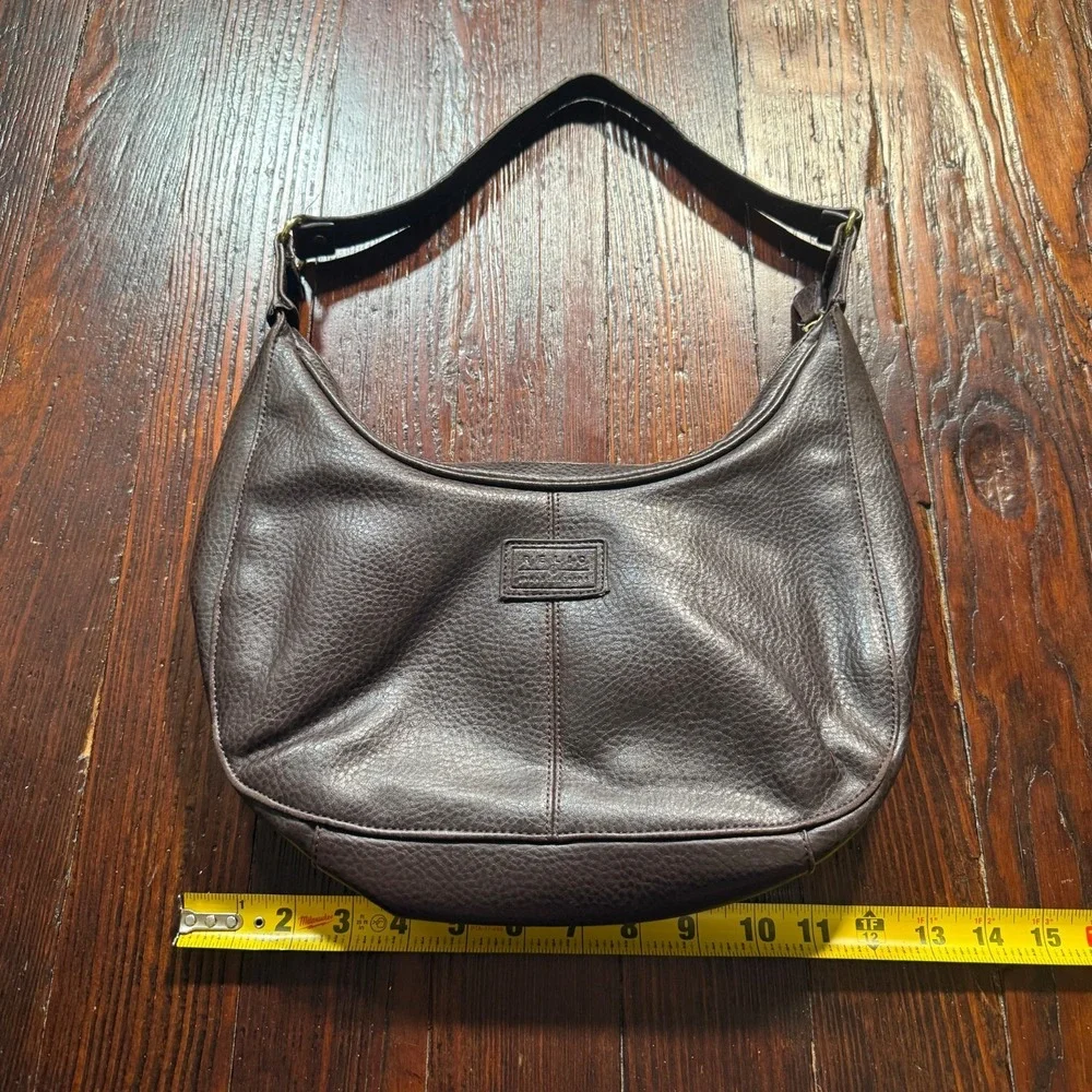 Vintage Relic Purse Y2K Shoulder Bag Handbag Brown Leather Zip